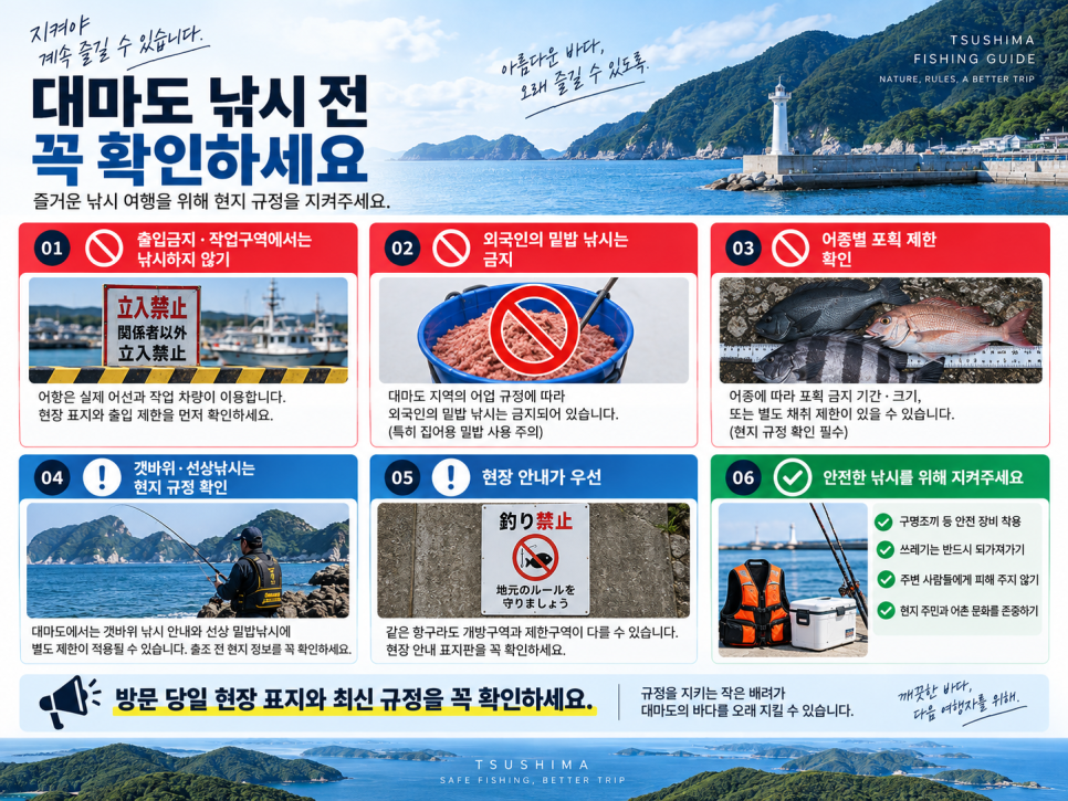 남북으로 길게 뻗은 대마도의 지형