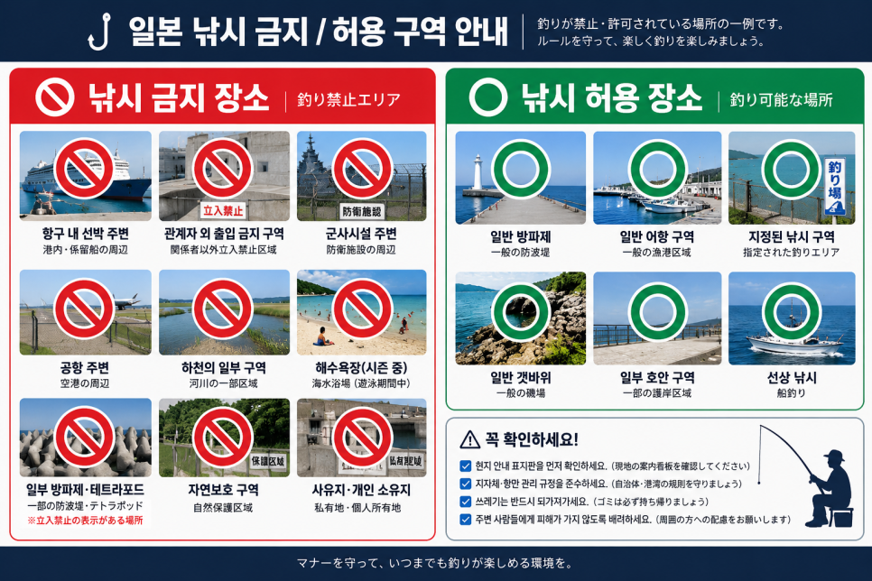대마도 낚시 전 확인할 사항 안내