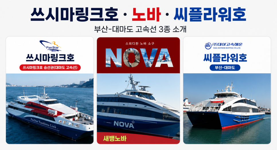 대마도 여행을 위해 확인할 수 있는 부산 출발 배편