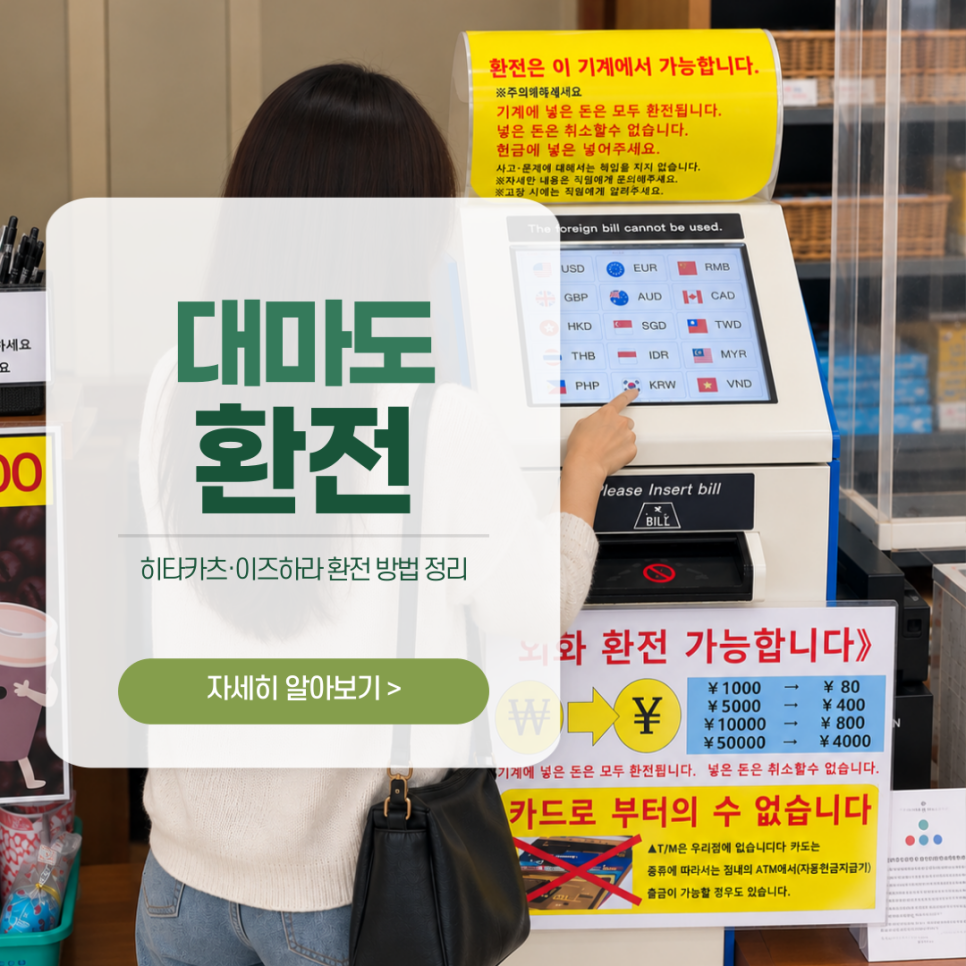 대마도 환전 꿀팁 안내