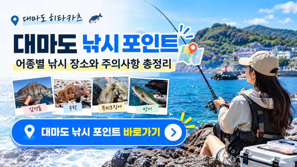 히타카츠 주변 낚시 포인트 안내